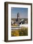 Elevated Skyline with Old Courthouse, Sioux Falls, South Dakota, USA-Walter Bibikow-Framed Photographic Print