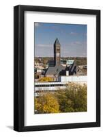 Elevated Skyline with Old Courthouse, Sioux Falls, South Dakota, USA-Walter Bibikow-Framed Photographic Print