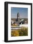 Elevated Skyline with Old Courthouse, Sioux Falls, South Dakota, USA-Walter Bibikow-Framed Photographic Print