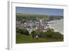 Elevated Town View, Arromanches Les Bains, Normandy, France-Walter Bibikow-Framed Photographic Print