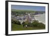 Elevated Town View, Arromanches Les Bains, Normandy, France-Walter Bibikow-Framed Photographic Print