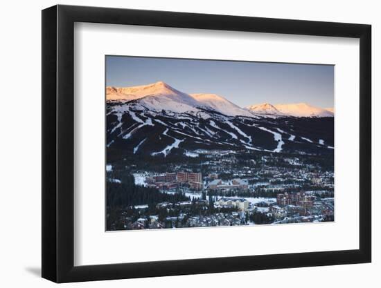 Elevated Town View from Mount Baldy, Breckenridge, Colorado, USA-Walter Bibikow-Framed Photographic Print