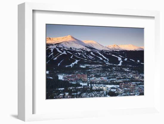 Elevated Town View from Mount Baldy, Breckenridge, Colorado, USA-Walter Bibikow-Framed Photographic Print