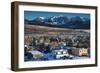 Elevated Town View, Morning, Crested Butte, Colorado, USA-Walter Bibikow-Framed Photographic Print