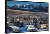 Elevated Town View, Morning, Crested Butte, Colorado, USA-Walter Bibikow-Framed Stretched Canvas