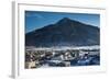 Elevated Town View, Morning, Crested Butte, Colorado, USA-Walter Bibikow-Framed Photographic Print