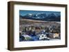 Elevated Town View, Morning, Crested Butte, Colorado, USA-Walter Bibikow-Framed Photographic Print