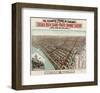 Elevated Trains in Chicago, c. 1897-Poole Bros^-Framed Art Print