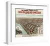 Elevated Trains in Chicago, c. 1897-Poole Bros^-Framed Art Print