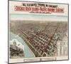 Elevated Trains in Chicago, c. 1897-Poole Bros^-Mounted Art Print