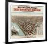 Elevated Trains in Chicago, c. 1897-Poole Bros^-Framed Art Print