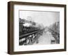 Elevated Trains in Manhattan's Bowery-null-Framed Photographic Print