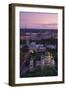 Elevated View at Dusk over Old Town, UNESCO World Heritage Site, Riga, Latvia, Europe-Doug Pearson-Framed Photographic Print