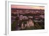 Elevated View at Dusk over Old Town, UNESCO World Heritage Site, Riga, Latvia, Europe-Doug Pearson-Framed Photographic Print