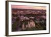 Elevated View at Dusk over Old Town, UNESCO World Heritage Site, Riga, Latvia, Europe-Doug Pearson-Framed Photographic Print