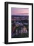 Elevated View at Dusk over Old Town, UNESCO World Heritage Site, Riga, Latvia, Europe-Doug Pearson-Framed Photographic Print