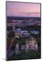 Elevated View at Dusk over Old Town, UNESCO World Heritage Site, Riga, Latvia, Europe-Doug Pearson-Mounted Photographic Print