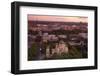 Elevated View at Dusk over Old Town, UNESCO World Heritage Site, Riga, Latvia, Europe-Doug Pearson-Framed Photographic Print
