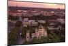 Elevated View at Dusk over Old Town, UNESCO World Heritage Site, Riga, Latvia, Europe-Doug Pearson-Mounted Photographic Print