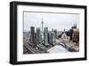 Elevated View Downtown Toronto-null-Framed Art Print