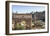 Elevated View from Behind the Capitol of the Arch of Septimius Severus in the Forum, Rome, Lazio-Eleanor Scriven-Framed Photographic Print