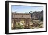Elevated View from Behind the Capitol of the Arch of Septimius Severus in the Forum, Rome, Lazio-Eleanor Scriven-Framed Photographic Print