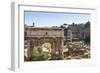 Elevated View from Behind the Capitol of the Arch of Septimius Severus in the Forum, Rome, Lazio-Eleanor Scriven-Framed Photographic Print