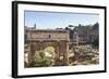 Elevated View from Behind the Capitol of the Arch of Septimius Severus in the Forum, Rome, Lazio-Eleanor Scriven-Framed Photographic Print