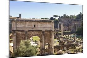 Elevated View from Behind the Capitol of the Arch of Septimius Severus in the Forum, Rome, Lazio-Eleanor Scriven-Mounted Photographic Print
