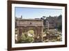 Elevated View from Behind the Capitol of the Arch of Septimius Severus in the Forum, Rome, Lazio-Eleanor Scriven-Framed Photographic Print