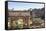 Elevated View from Behind the Capitol of the Arch of Septimius Severus in the Forum, Rome, Lazio-Eleanor Scriven-Framed Stretched Canvas