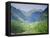 Elevated View from Flydalsjuvet of the Geiranger Fjord, Western Fjords, Norway, Scandinavia, Europe-Gavin Hellier-Framed Stretched Canvas