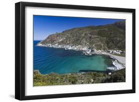 Elevated View, Marine De Giottani, Le Cap Corse, Corsica, France-Walter Bibikow-Framed Photographic Print