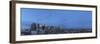 Elevated view of a city at dusk, Philadelphia, Pennsylvania, USA-Panoramic Images-Framed Photographic Print