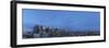 Elevated view of a city at dusk, Philadelphia, Pennsylvania, USA-Panoramic Images-Framed Photographic Print