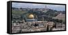 Elevated view of a city, Old City, Jerusalem, Israel-null-Framed Stretched Canvas