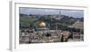 Elevated view of a city, Old City, Jerusalem, Israel-null-Framed Photographic Print