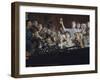 Elevated View of a Group of People as They Sing Along with a Pianist in a Unidentified Bar, 1959-Yale Joel-Framed Photographic Print