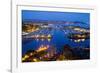 Elevated View of a Harbor, Dana Point Harbor, Dana Point, Orange County, California, USA-null-Framed Photographic Print