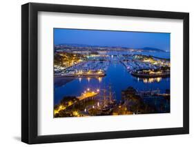 Elevated View of a Harbor, Dana Point Harbor, Dana Point, Orange County, California, USA-null-Framed Photographic Print