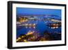 Elevated View of a Harbor, Dana Point Harbor, Dana Point, Orange County, California, USA-null-Framed Photographic Print