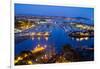 Elevated View of a Harbor, Dana Point Harbor, Dana Point, Orange County, California, USA-null-Framed Photographic Print