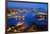 Elevated View of a Harbor, Dana Point Harbor, Dana Point, Orange County, California, USA-null-Framed Photographic Print