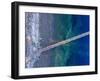 Elevated view of a pier, Bainbridge Island, Kitsap County, Washington State, USA-Panoramic Images-Framed Photographic Print