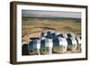 Elevated View of a Residential Geodesic Dome Structure, Called 'Zome', Corrales, NM, 1972-John Dominis-Framed Photographic Print