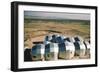 Elevated View of a Residential Geodesic Dome Structure, Called 'Zome', Corrales, NM, 1972-John Dominis-Framed Photographic Print