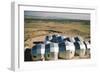 Elevated View of a Residential Geodesic Dome Structure, Called 'Zome', Corrales, NM, 1972-John Dominis-Framed Photographic Print