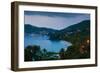 Elevated view of Admiralty Bay, Port Elizabeth, Bequia, Saint Vincent And The Grenadines-null-Framed Photographic Print