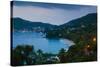 Elevated view of Admiralty Bay, Port Elizabeth, Bequia, Saint Vincent And The Grenadines-null-Stretched Canvas