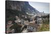 Elevated View of Amalfi, Costiera Amalfitana (Amalfi Coast), Campania, Italy-Eleanor Scriven-Stretched Canvas